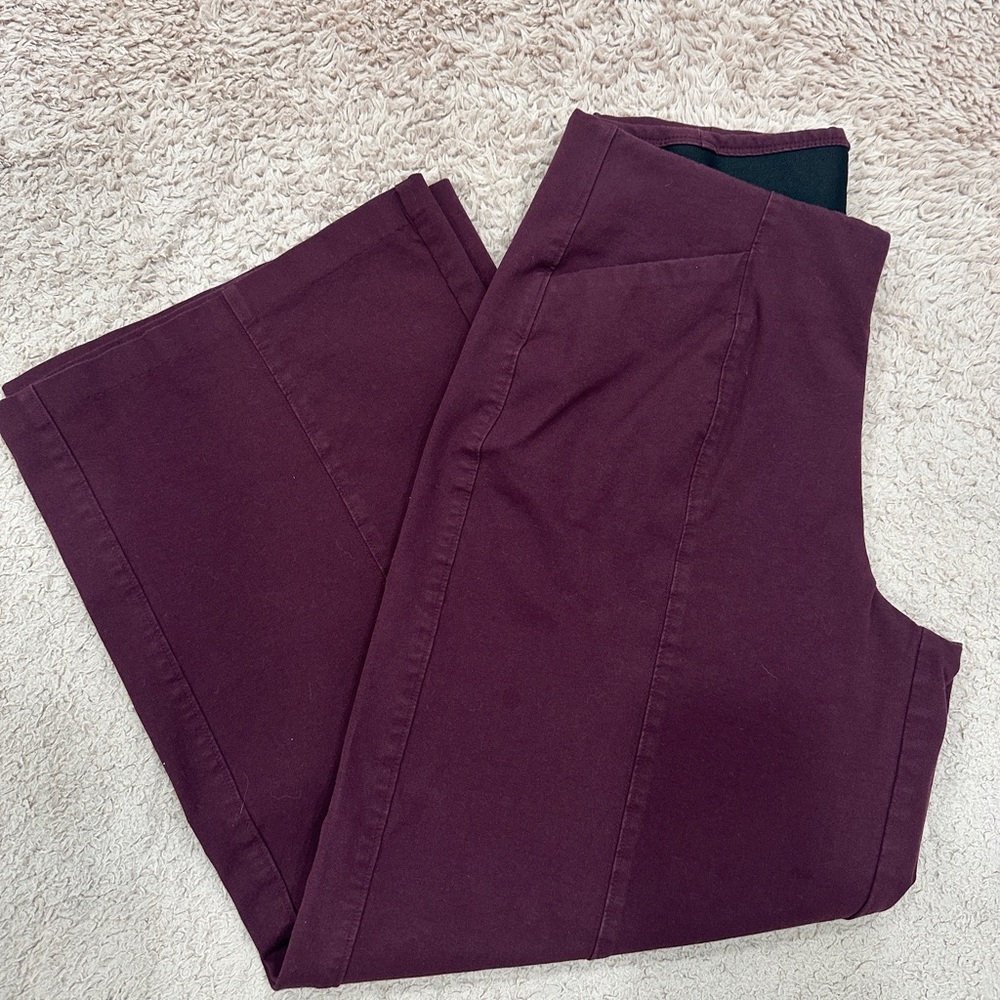 Old Navy Women's Burgundy Wide Leg Pants